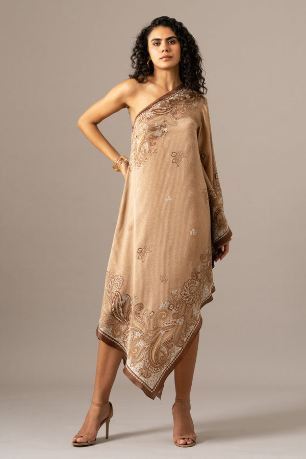 Paisely Scarf Printed Dress