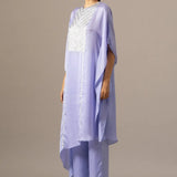 Matrix Yoke Embroidered Kaftan Set Namrata Joshipura Online