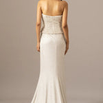 Pearl Drops Corset With Trail Skirt Set Namrata Joshipura Online