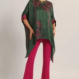 PAISELY CRINKLE HANDKERCHIEF TUNIC Namrata Joshipura Online