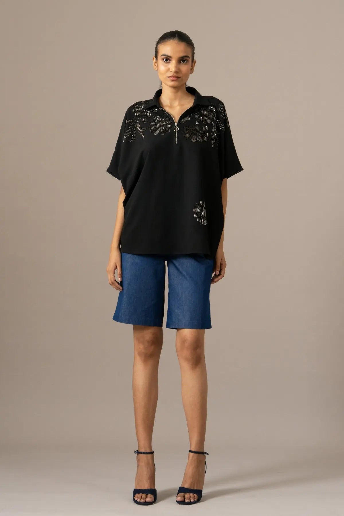Grace Backtie Zipper Top Namrata Joshipura Online