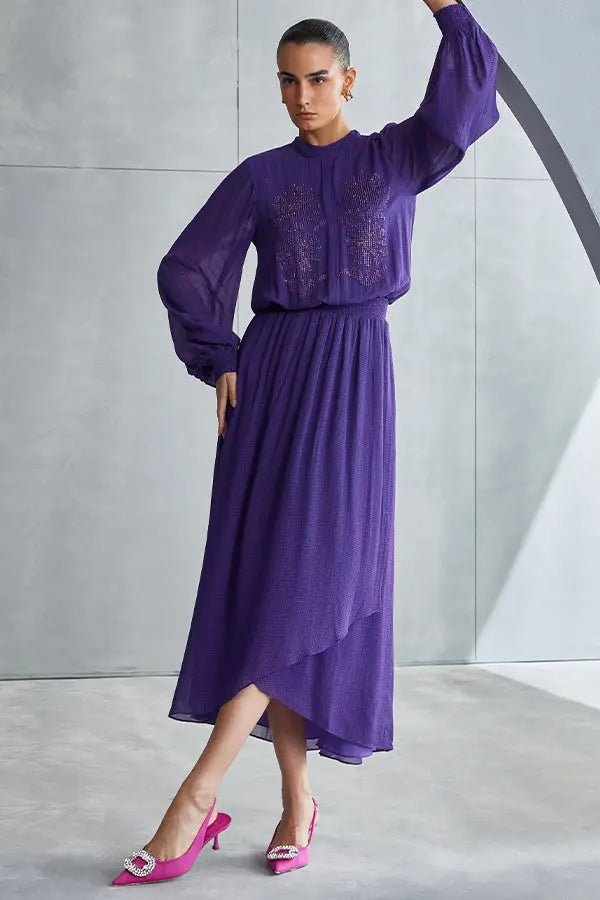 Luna Gathered Waist Dress Namrata Joshipura