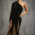 Zenith Siren Asymetric Drape Dress Namrata Joshipura