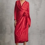 Rosettes Midi Crossover Dress Namrata Joshipura