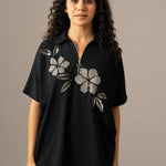 Moonflower Back Tie Zipper Top Namrata Joshipura Online