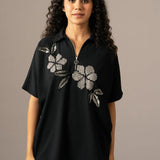 Moonflower Back Tie Zipper Top Namrata Joshipura Online