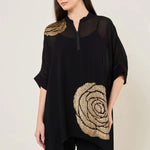 ROSETTE BARK ZIPPER TUNIC Namrata Joshipura Online