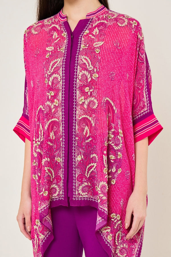 Paisley Printed Asymetrric Tunic