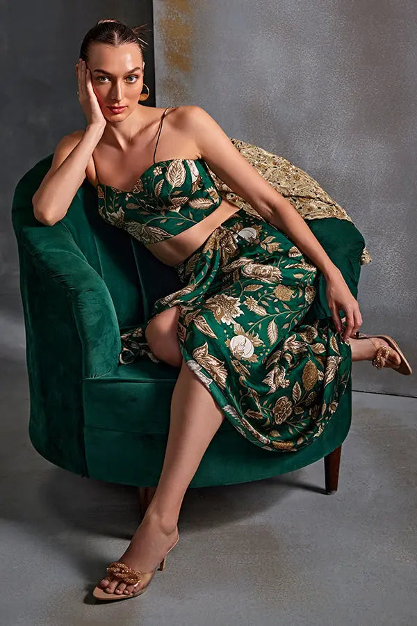 Bell Flower Jacket Set Namrata Joshipura