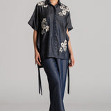 MOON PETAL WAIST TIE CO-ORDSET