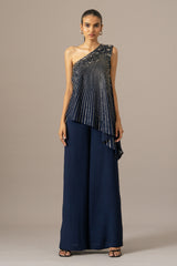 Baroque One Shoulder Jumpsuit