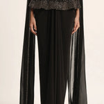 Silver Dust Peplum Top With Skirt Namrata Joshipura Online