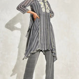 Aster Stripes Straight Set Namrata Joshipura