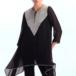 Metallic Pearl Handkerchief Hem Tunic Namrata Joshipura