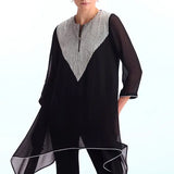 Metallic Pearl Handkerchief Hem Tunic Namrata Joshipura
