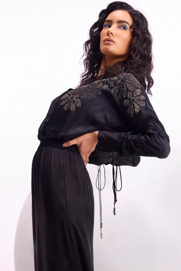 Cosmos Wide Collared Jumpsuit Namrata Joshipura