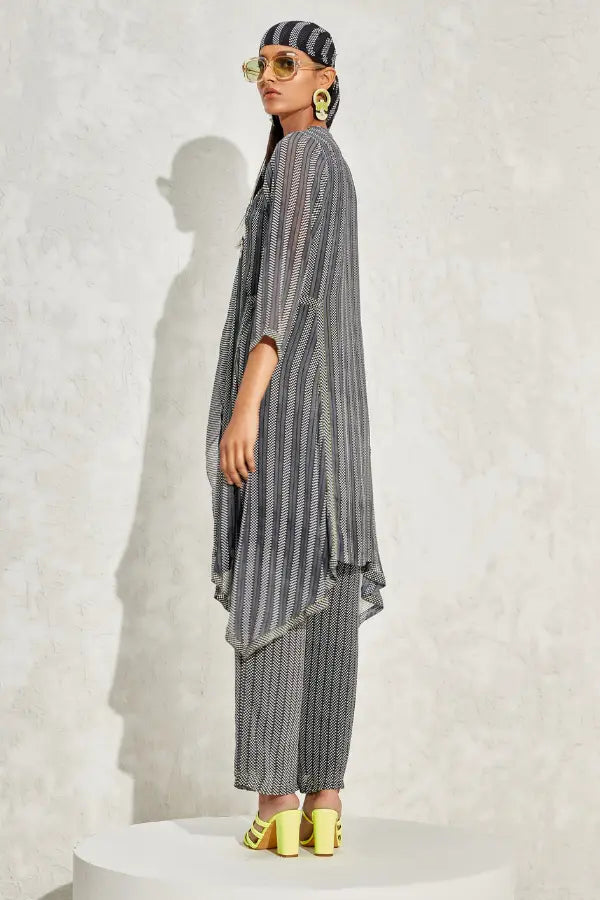 Aster Stripes Straight Set Namrata Joshipura