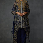 Myrrah Paisley Trapeze Asymetric Kurta Set With Dupatta Namrata Joshipura Online