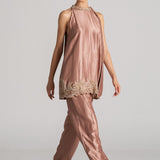 SHIMMER PAISLEY HALTER NECK CO-ORD SET