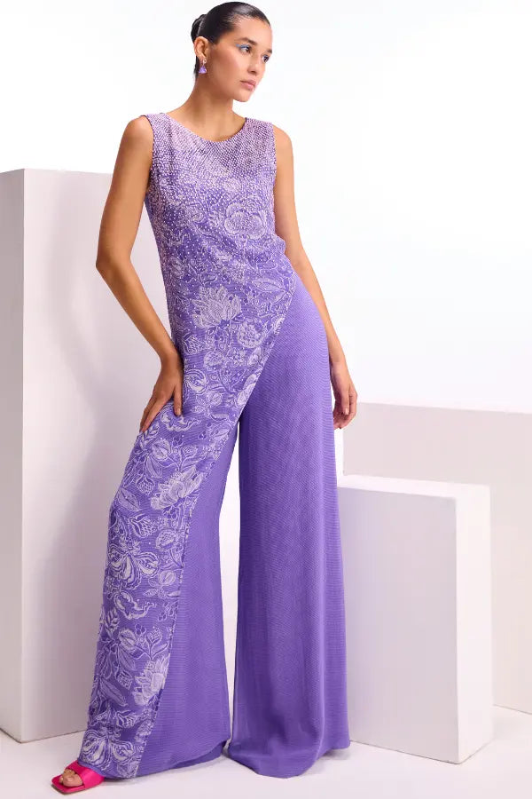 Cerelia Asymmetric Overlap  Jumpsuit Namrata Joshipura