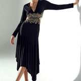 CYPRUS ASYMMETRIC DRAPE DRESS