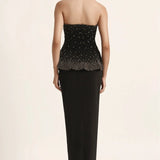 Silver Dust Peplum Top With Skirt And Cape Namrata Joshipura Online