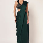 MARIELLE CORSET BLOUSE WITH DRAPE SAREE Namrata Joshipura Online