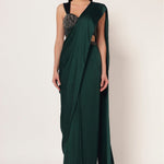 MARIELLE CORSET BLOUSE WITH DRAPE SAREE Namrata Joshipura Online