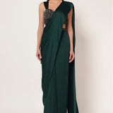 MARIELLE CORSET BLOUSE WITH DRAPE SAREE Namrata Joshipura Online