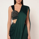 MARIELLE CORSET BLOUSE WITH DRAPE SAREE Namrata Joshipura Online