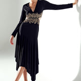 CYPRUS ASYMMETRIC DRAPE DRESS
