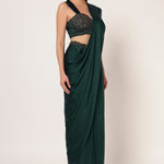 MARIELLE CORSET BLOUSE WITH DRAPE SAREE Namrata Joshipura Online