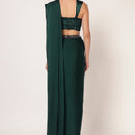 MARIELLE CORSET BLOUSE WITH DRAPE SAREE Namrata Joshipura Online