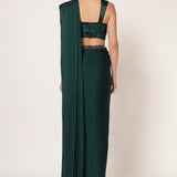 MARIELLE CORSET BLOUSE WITH DRAPE SAREE Namrata Joshipura Online