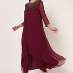 SILVER DUST HI-LOW CO-ORD SET Namrata Joshipura Online