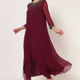 SILVER DUST HI-LOW CO-ORD SET Namrata Joshipura Online