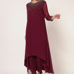 SILVER DUST HI-LOW CO-ORD SET Namrata Joshipura Online