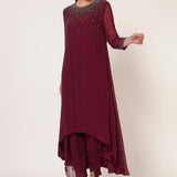 SILVER DUST HI-LOW CO-ORD SET Namrata Joshipura Online