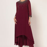 SILVER DUST HI-LOW CO-ORD SET Namrata Joshipura Online