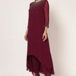 SILVER DUST HI-LOW CO-ORD SET Namrata Joshipura Online