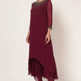 SILVER DUST HI-LOW CO-ORD SET Namrata Joshipura Online