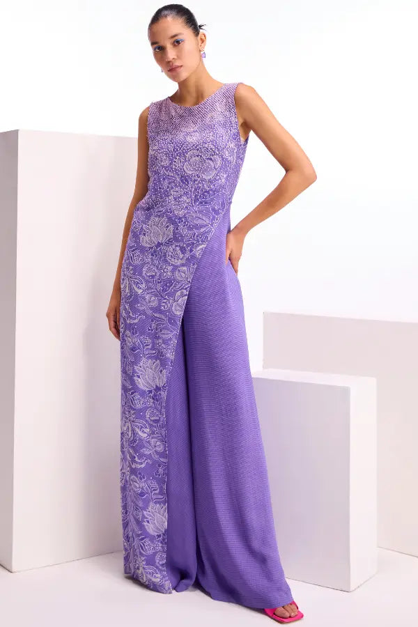 Cerelia Asymmetric Overlap  Jumpsuit Namrata Joshipura