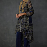 Myrrah Paisley Trapeze Asymetric Kurta Set With Dupatta Namrata Joshipura Online