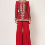 TIMELESS BLOOM PEPLUM SHARARA SET Namrata Joshipura Online