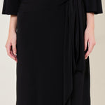 MIDNIGHT BLOOM WAIST TIE DRAPE DRESS Namrata Joshipura Online