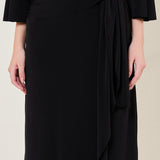 MIDNIGHT BLOOM WAIST TIE DRAPE DRESS Namrata Joshipura Online