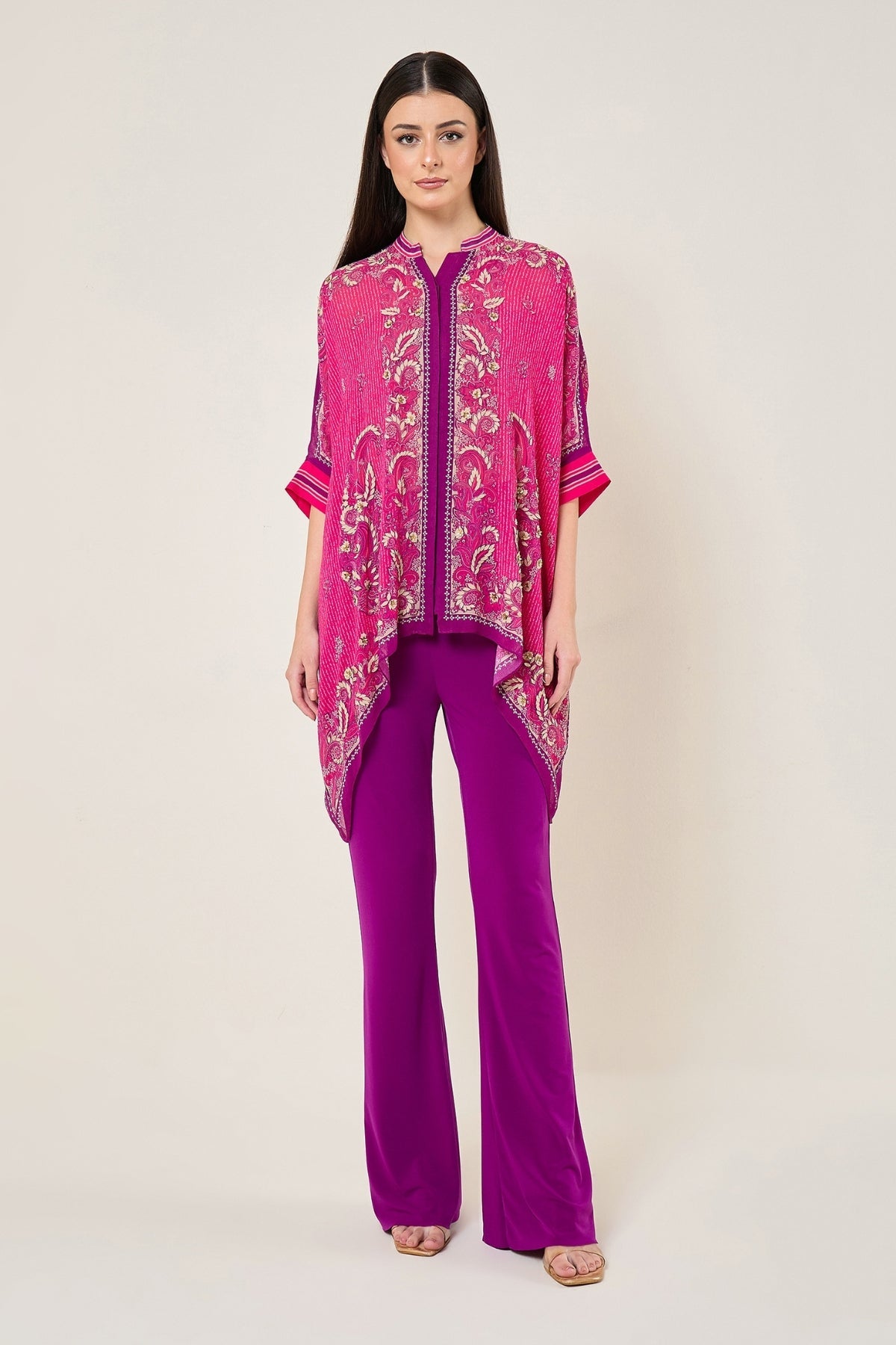 Paisley Printed Asymetrric Tunic Namrata Joshipura Online
