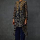 Myrrah Paisley Trapeze Asymetric Kurta Set With Dupatta Namrata Joshipura Online