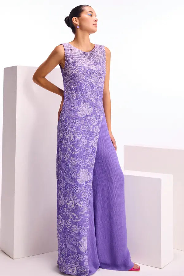 Cerelia Asymmetric Overlap  Jumpsuit Namrata Joshipura