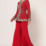 TIMELESS BLOOM PEPLUM SHARARA SET Namrata Joshipura Online